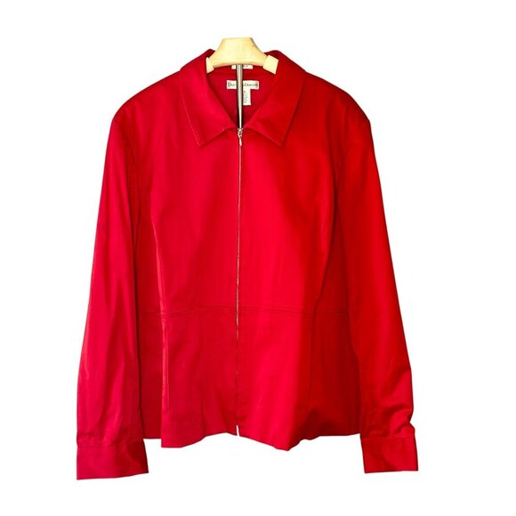 Draper's & Damon's Red Women's Stretch Jacket Size 22W - Picture 1 of 7